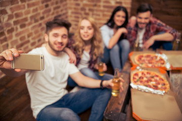 Young people resting