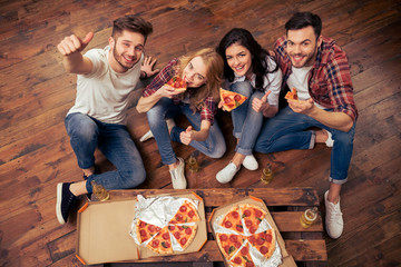 Young people resting