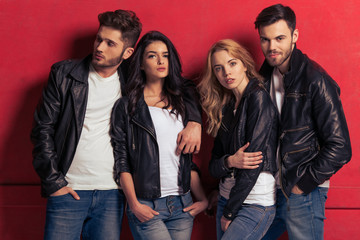 Fototapeta premium Stylish young people