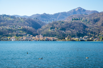 Fototapeta premium Lake Orta in northern Italy, lakes district