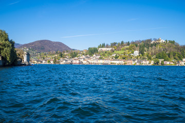 Fototapeta premium Lake Orta in northern Italy, lakes district