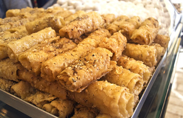 diples or thiples traditional greek Christmas dessert