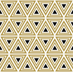 Vector seamless pattern. Modern stylish texture. Black and white seamless geometric pattern