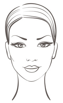 71718 Women Face Outline Sketch Images Stock Photos  Vectors   Shutterstock