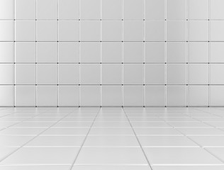 White cubes wall background