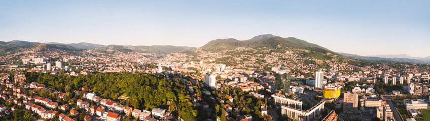 Fototapeta na wymiar panorama view from city tower