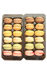 Macarons in a tray