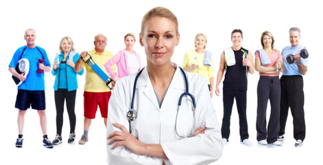 Obraz premium Young medical doctor woman.