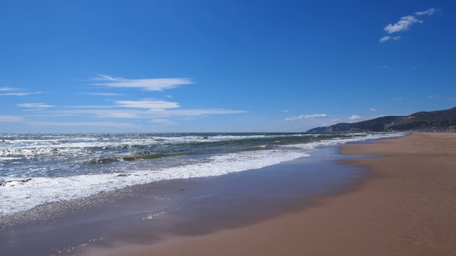 Castelldefels Beach near Barcelona, Catalonia, Spain
