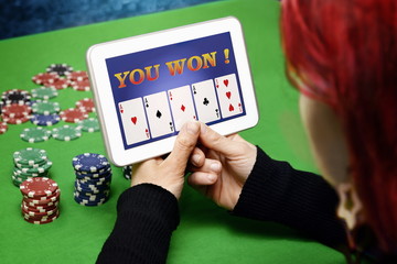 poker player in online casino - 105295789