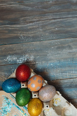 Colorful Easter eggs