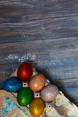 Colorful Easter eggs