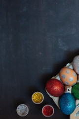 Colorful Easter eggs