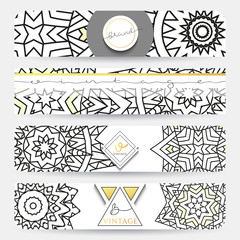 Mandala. Banner with a pattern handmade in retro colors . Maroon Mandala doodle . Template mandala print . Zentangle in white gray  colors . Zentagle . Sacred geometry.