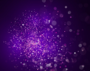 purple glittery festive bokeh