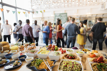 Brunch Choice Crowd Dining Food Options Eating Concept