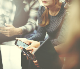 Business Team Digital Device Technology Connecting Concept
