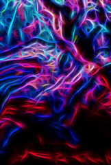 ghostly abstract landscape