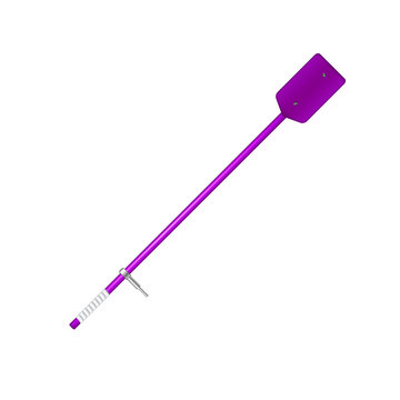 Old oar in purple design 