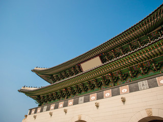 Fototapeta premium part of Korean Architecture roof