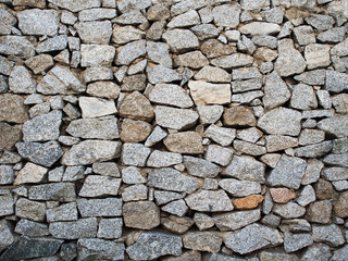 Granite rock wall