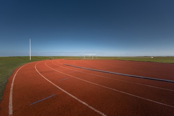 Running track outdoors