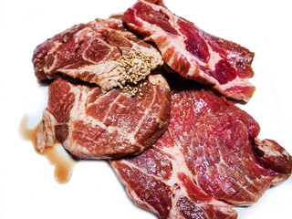 Obraz premium Raw pock prepare to grill