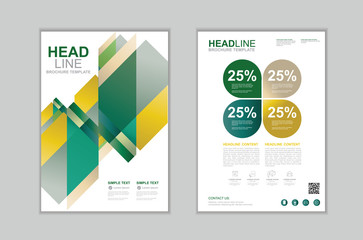 Obraz premium Vector brochure template design Set B