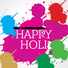 Holi festival concept vector illustration 