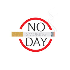 no smoking day concept vector 