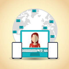 Technology design , Vector illustration