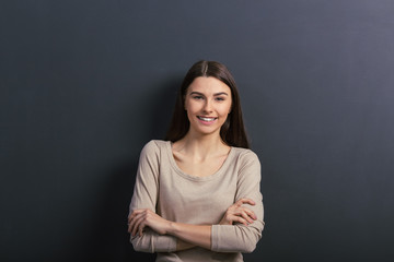 Obraz premium Beautiful young student