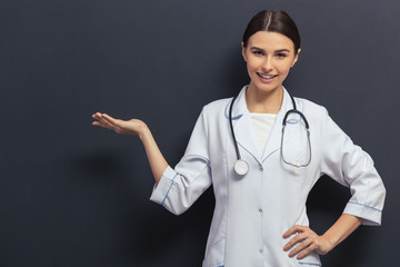 Beautiful young doctor