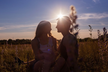 happy couple outdoor