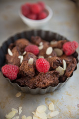 Schokoladenschmarrn mit Himbeeren 