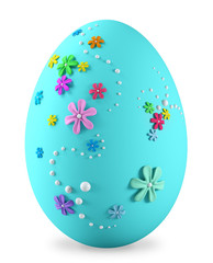 Easter egg isolated 3d rendering