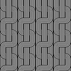 Design seamless monochrome waving pattern