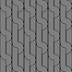 Design seamless monochrome geometric pattern