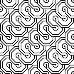 Design seamless monochrome geometric pattern