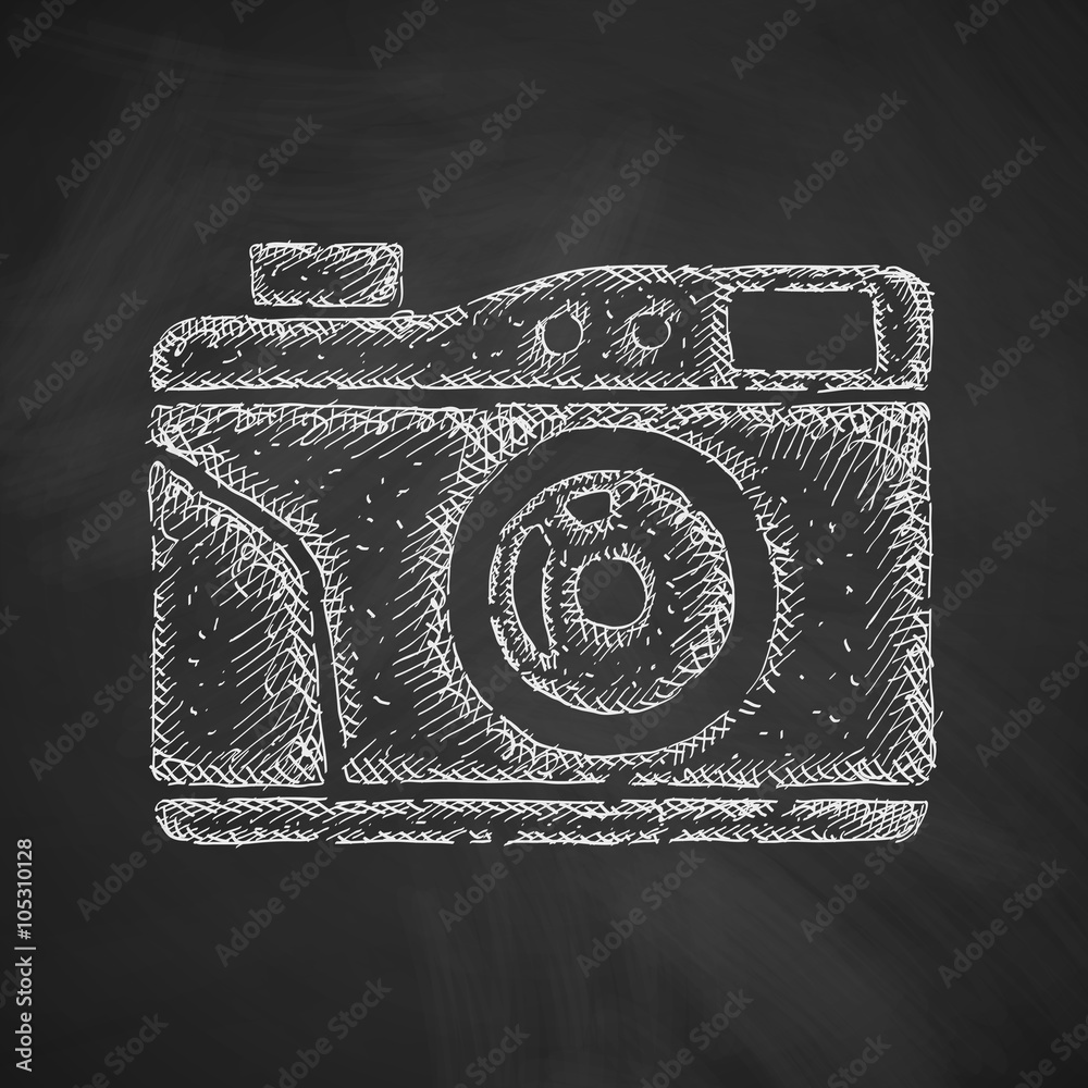 Canvas Prints old photocamera icon