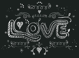 Love hand written message