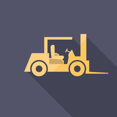 Forklift delivery truck