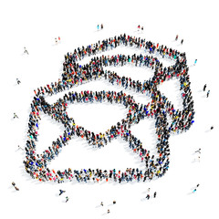 people  letter email icon