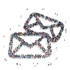 people  letter email icon