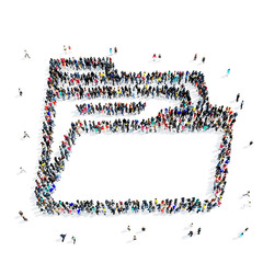 people shape  folder icon
