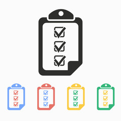 Clipboard - vector icon.