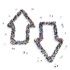 people  arrows direction icon