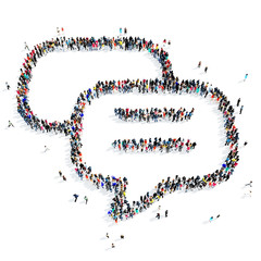 people   bubble chat icon