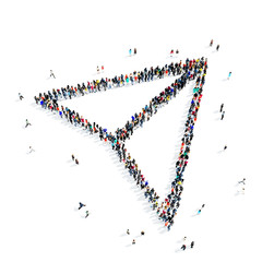 people paper airplane icon