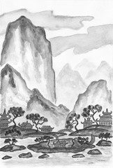 Landscape in Chinese style